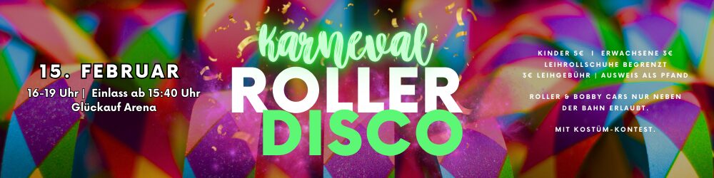 Karneval auf Rollen: Roller Disco am 15.02.2026
